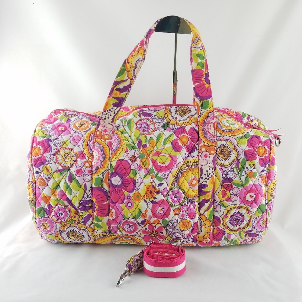 Vera Bradley Clementine round large duffle weekend